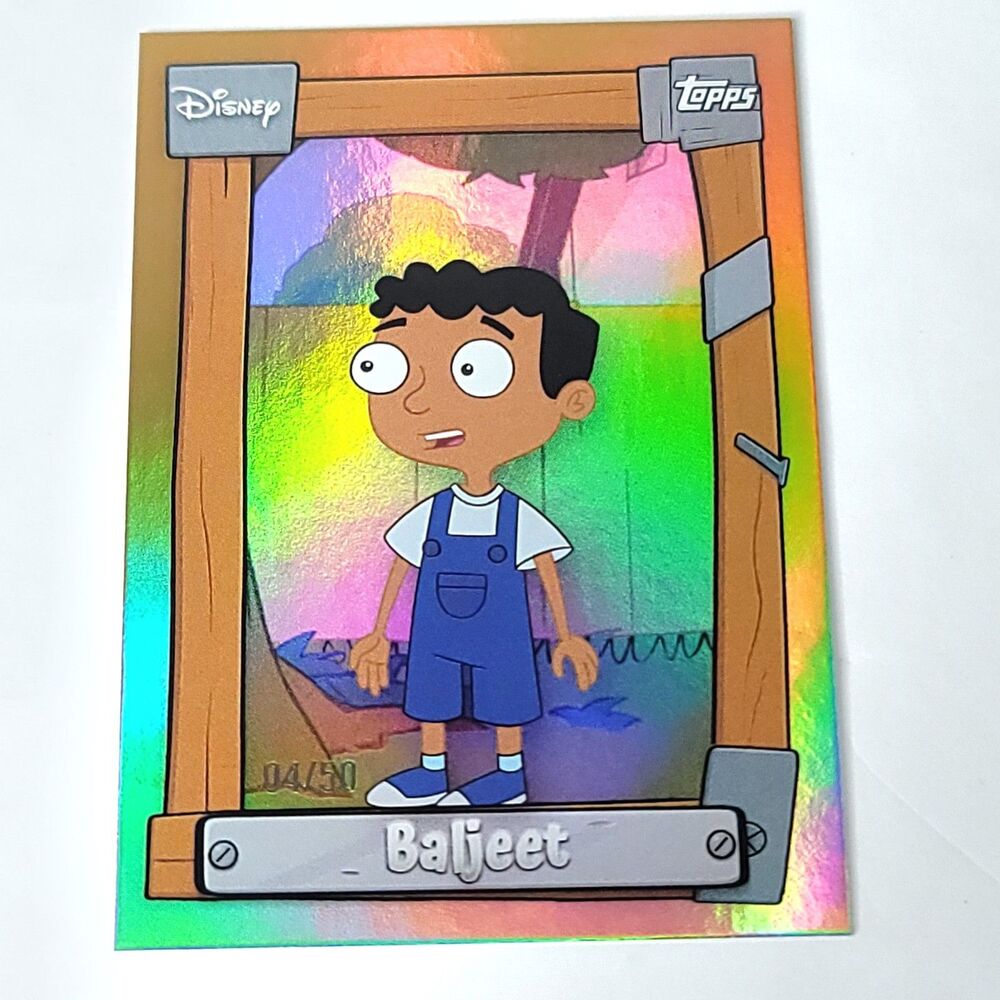 Baljeet Phineas And Ferb 2026 Topps Disney Neon Gold 04/50